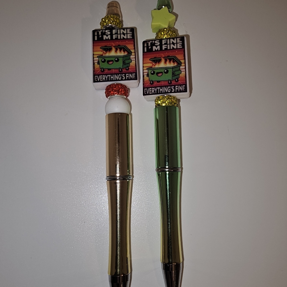 Dumpster Fire Beaded Novelty Items Handmade